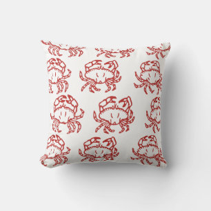 Coussin Petits crabes rouges