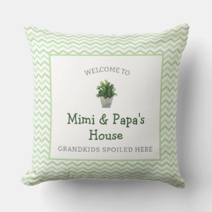 Coussin Petits-Enfants Gâchés Ici Grand-Parents Personnali