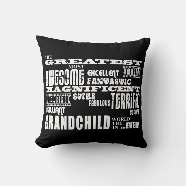 Coussin Petits-enfants : Le plus grand petit-enfant (Recto)
