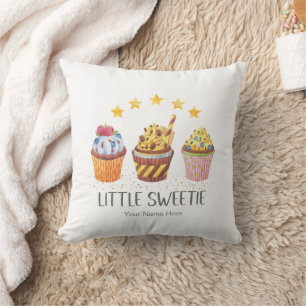 Coussin Petits gâteaux à l'aquarelle Little Sweetie Crèche