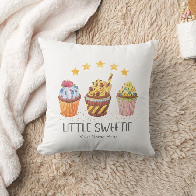 Coussin Petits gâteaux à l'aquarelle Little Sweetie Crèche (Couverture)
