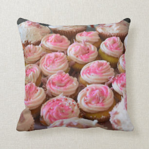 Coussin Petits gâteaux roses