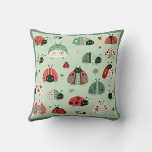 Coussin Petits insectes festifs