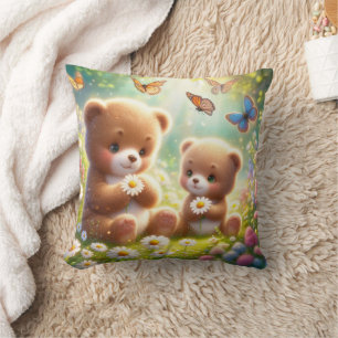 Coussin Petits ours Marguerites 2