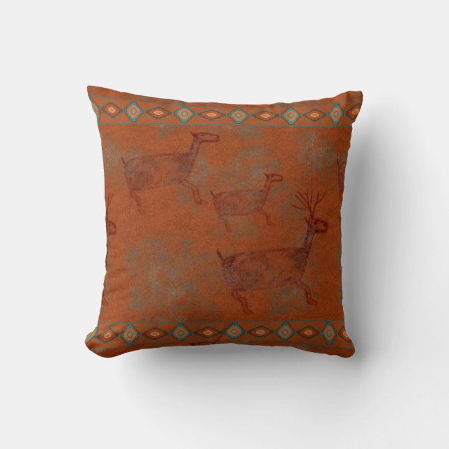 Coussin Pétroglyphes des canyons du sud-ouest (Recto)