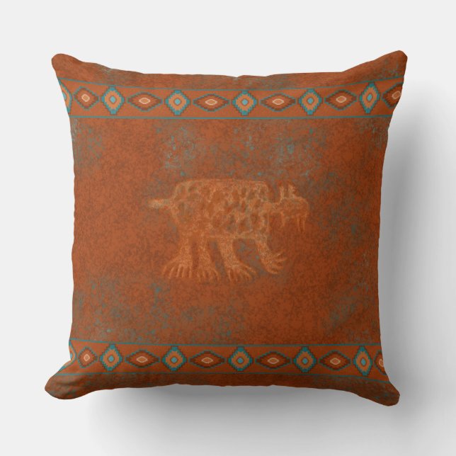 Coussin Pétroglyphes des canyons du Sud-Ouest (Recto)