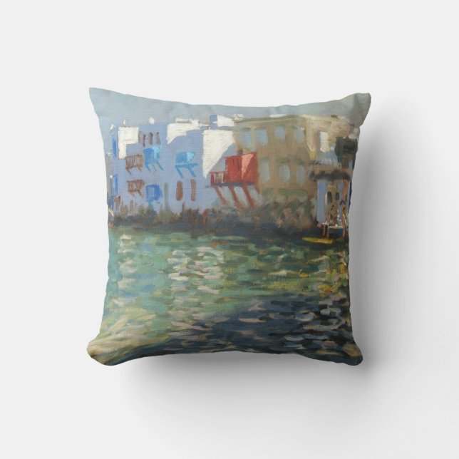 Coussin Peu de Venise Mykonos (Recto)