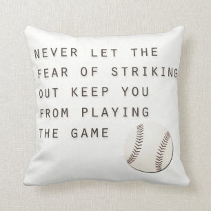 Coussin peur de frapper le baseball moderne inspirant