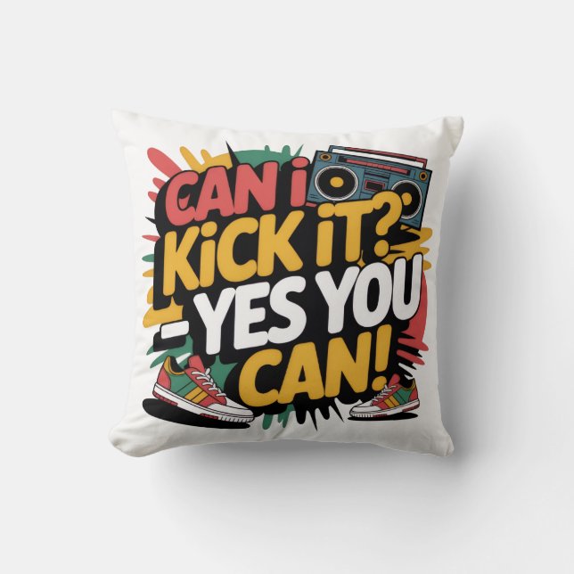 Coussin Peut-on le faire ? Oui on peut - T-Shirt, Graphism (Recto)