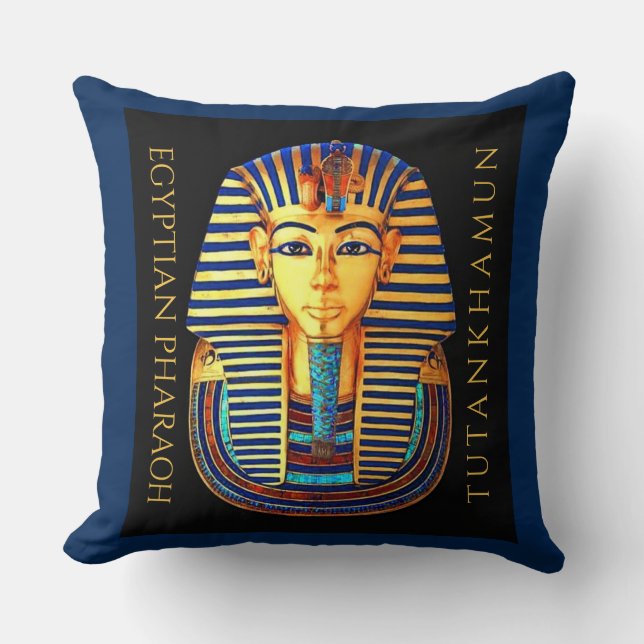 Coussin Pharaon égyptien antique du roi Toutankhamon (Recto)