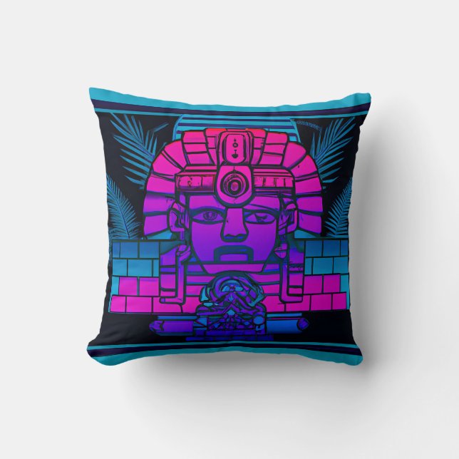 Coussin Pharaon Synthwave (Recto)