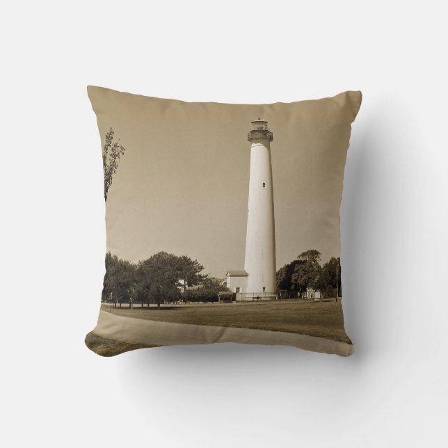 Coussin Phare de Cape May (Recto)