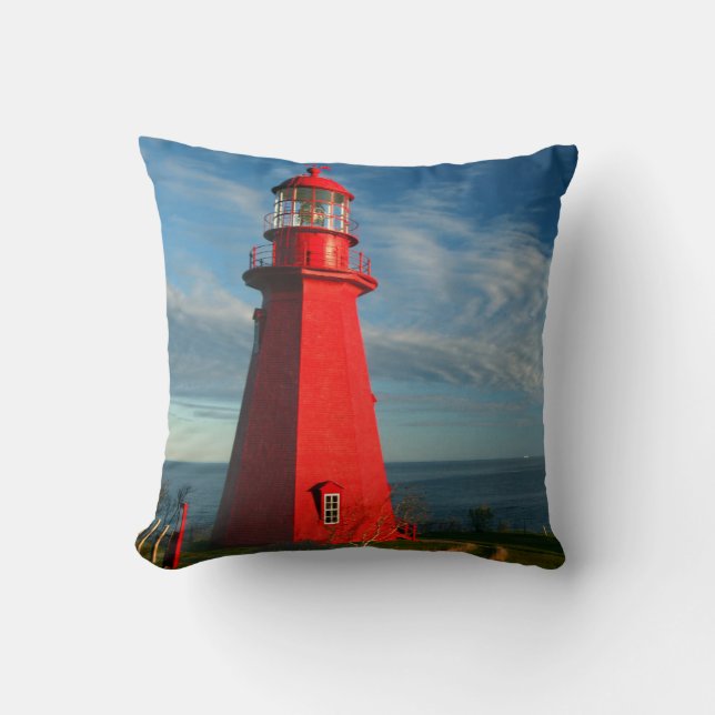 Coussin Phare de Martre de La | Matane sur le Gaspé (Recto)