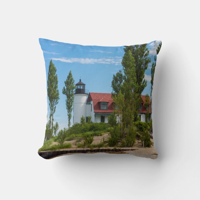 Coussin Phare de Point Betsie (Recto)