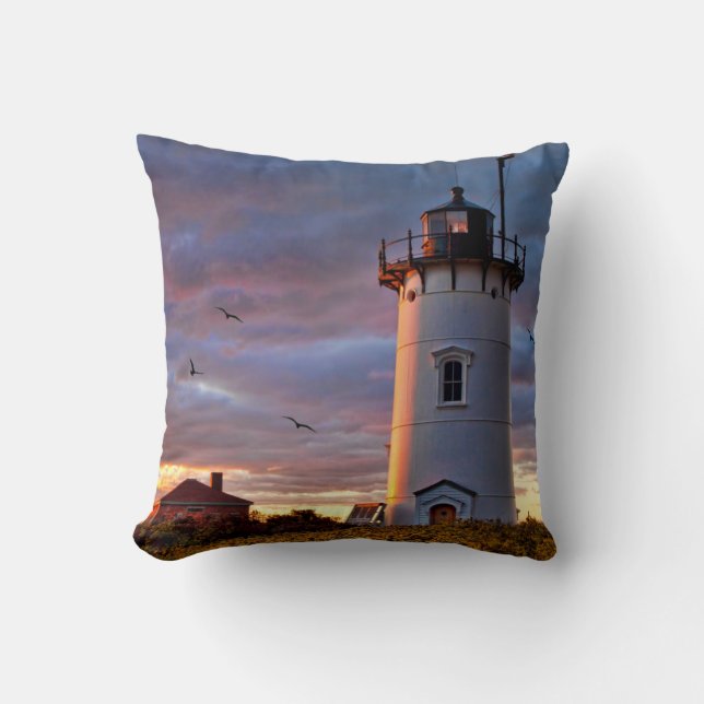 Coussin Phare de Race Point (Recto)