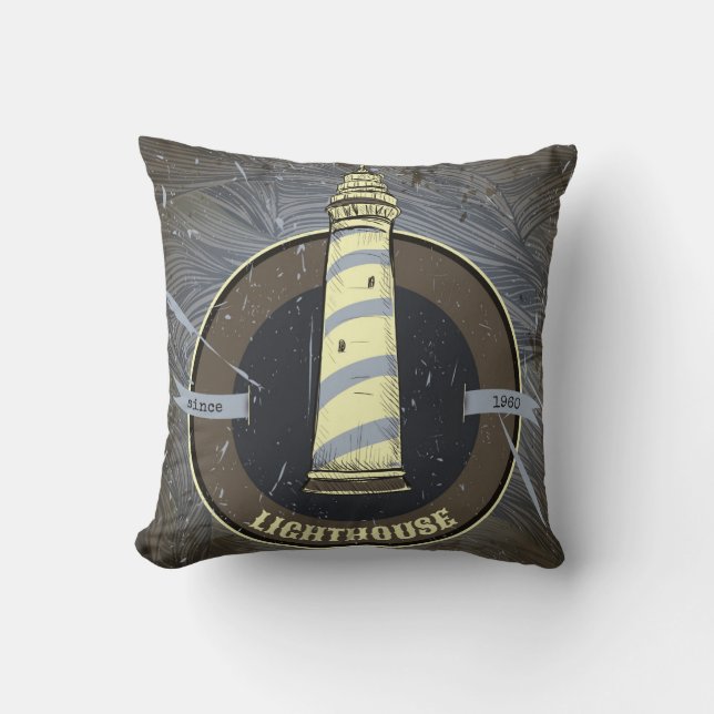 Coussin Phare vintage | 1960 (Recto)