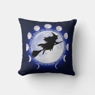 Coussin Phase de la lune de la sorcière