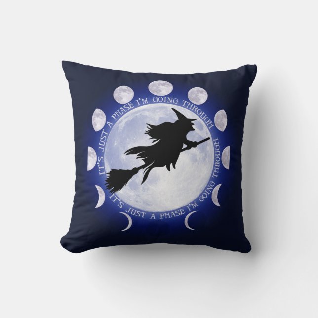 Coussin Phase de la lune de la sorcière (Recto)