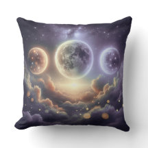Phases de la Lune au-Dessus des Nuages