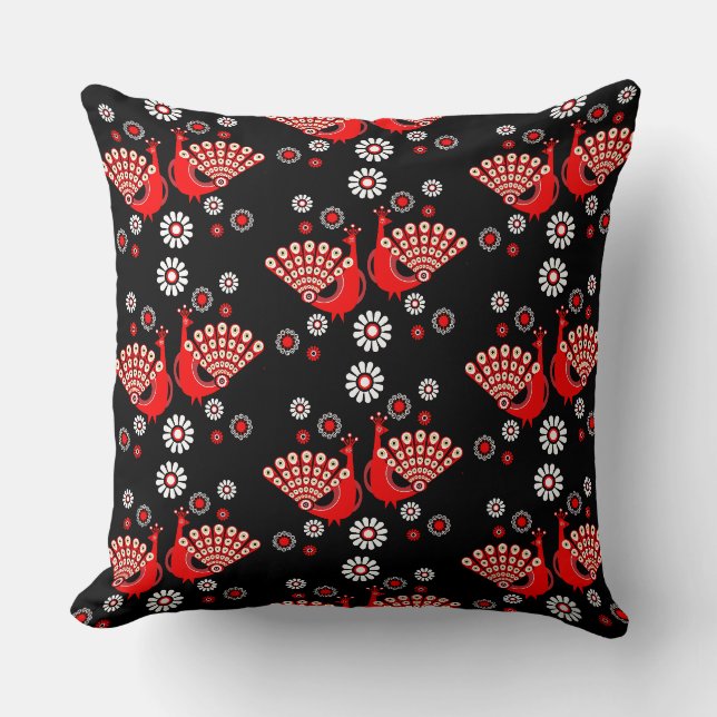 Coussin Pheasers Peacock Art (Recto)