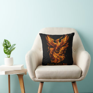 Coussin Phénix qui s'élève Endurer Allumer S'élever Oiseau
