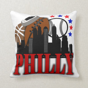 Coussin Philly folâtre le carreau 16" de polyester x 16"