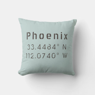 Coussin Phoenix Longitude Latitude Pillow