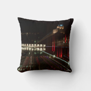Coussin photo abstraite, building