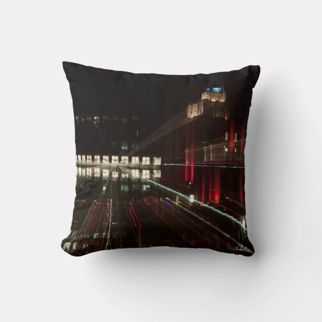 Coussin photo abstraite, building (Recto)