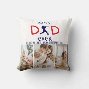 Coussin Photo Baseball Keepsaké We Love You Fête des pères