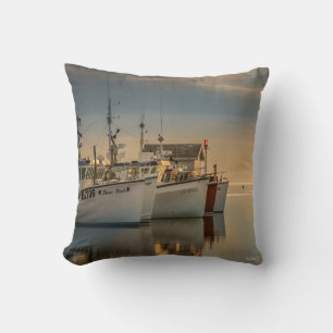 Coussin photo bateaux de pêche