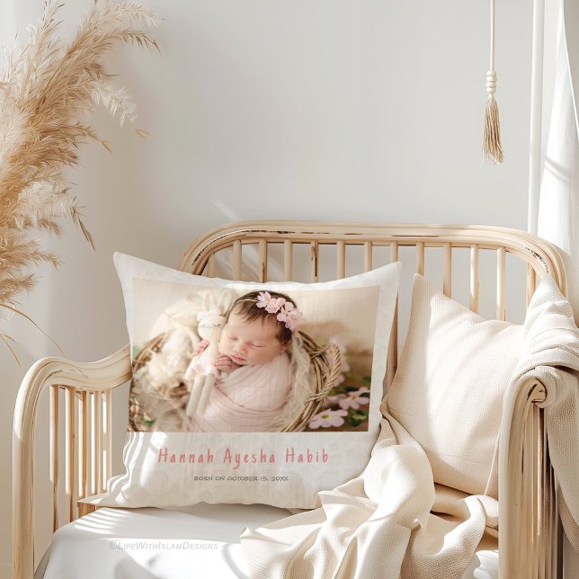 Coussin Photo Bow rose (Créateur téléchargé)