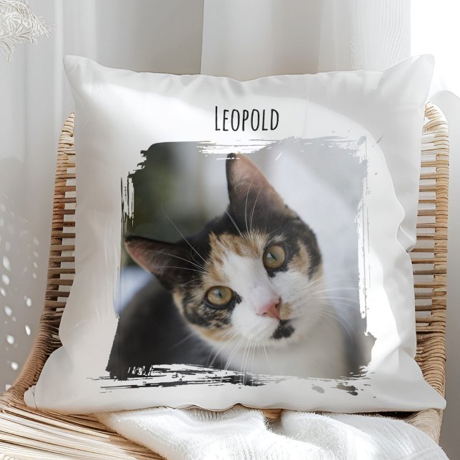 Coussin Photo Cat Pet avec nom (Créateur téléchargé)
