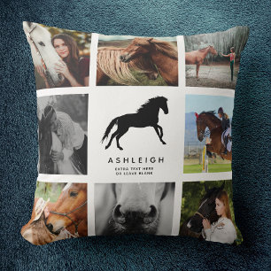 Coussin Photo Cheval moderne Collage Equestrian Keepsaké