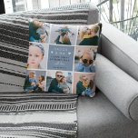 Coussin Photo Collage de 1ère Fête des pères<br><div class="desc">Célébrez cette Fête des pères avec notre Coussin photo spécial 'Daddy & Me' Keepsaké. Personnalisez-le avec 8 de vos moments préférés, message 'Happy First Fête des pères', note 'With Love' et le nom de l'expéditeur. Que vous soyez un nouveau père ou sur le point de l'être, ce coussin de gardien...</div>