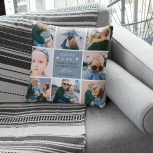Coussin Photo Collage de 1ère Fête des pères