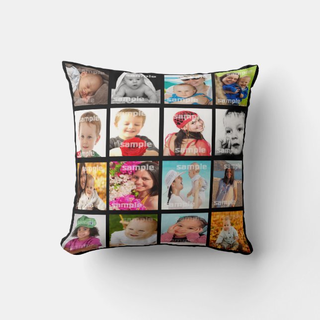 Coussin Photo Collage Faites votre propre do-it-yourself C (Recto)