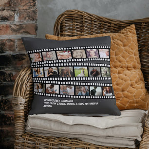 Coussin Photo Collage Film Strip Personalized DIY Custom