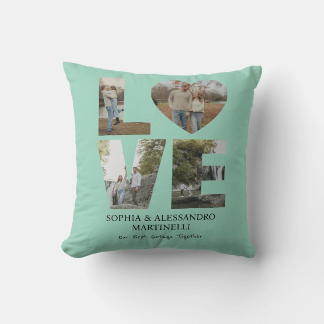 Coussin Photo d'anniversaire personnalisée (Recto)