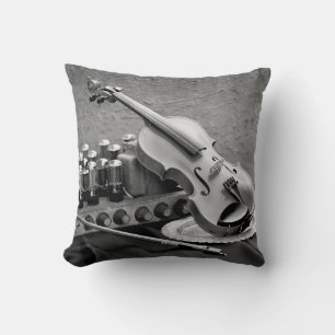 Coussin Photo d'art encore en vie sur techno musicien