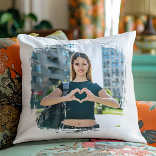 Coussin Photo de bordure grunge moderne