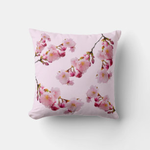 Coussin Photo de branches de printemps de fleurs de cerisi