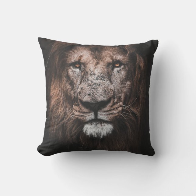 COUSSIN PHOTO DE BROWN LION (Recto)
