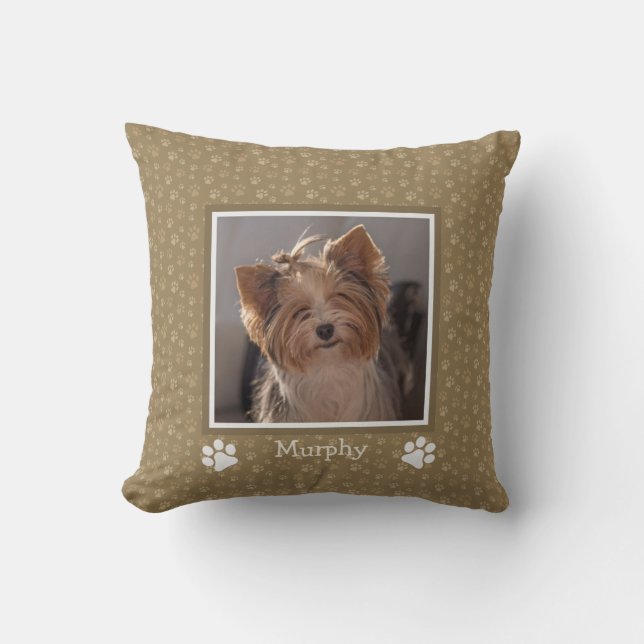 Coussin photo de chien Love Me Love My Dog Emprein (Recto)