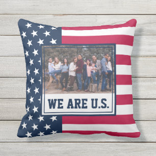 Coussin Photo de famille 4 juillet
