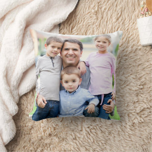 Coussin Photo de famille double face personnalisé