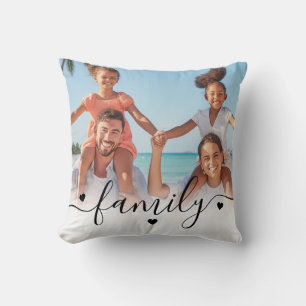 Coussin Photo de famille double face personnalisé