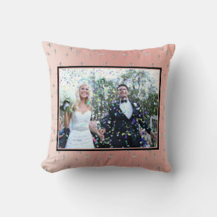Coussin Photo de famille Fatigue moderne décoratif rose ar