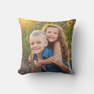 Coussin Photo de famille personnalisé double face