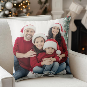 Coussin Photo de famille personnalisé double face